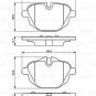 BOSCH 0986494432 Brake Pad Set, disc brake for BMW