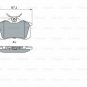 BOSCH 0986466683 Brake Pad Set, disc brake for LANCIA, PEUGEOT, RENAULT, SEAT, V