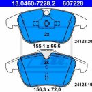 ATE 13.0460-7228.2 Brake Pad Set, disc brake for FORD, JAGUAR, LAND ROVER, VOLVO