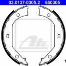 ATE 03.0137-0305.2 Brake Shoe Set, parking brake for BMW