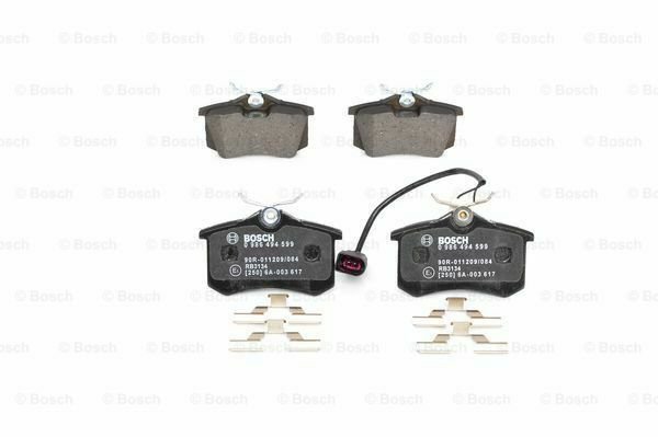 BOSCH 0986494599 Brake Pad Set, disc brake for FORD, SEAT, VW