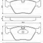 BOSCH 0986494007 Brake Pad Set, disc brake for BMW