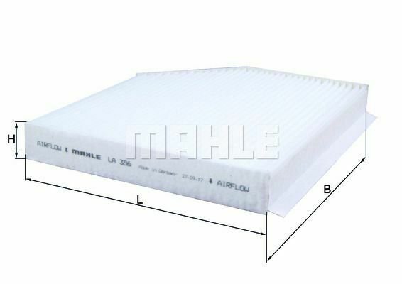 MAHLE LA386 Filter, interior air for AUDI, PORSCHE