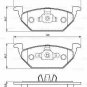 BOSCH 0986494505 Brake Pad Set, disc brake