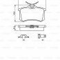 BOSCH 0986494621 Brake Pad Set, disc brake for AUDI, CITROËN, OPEL, SEAT, VW