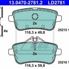ATE 13.0470-2781.2 Brake Pad Set, disc brake for MERCEDES-BENZ