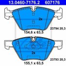 ATE 13.0460-7176.2 Brake Pad Set, disc brake for BMW