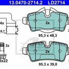 ATE 13.0470-2714.2 Brake Pad Set, disc brake for MINI