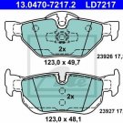ATE 13.0470-7217.2 Brake Pad Set, disc brake for BMW