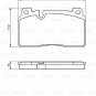 BOSCH 0986494702 Brake Pad Set, disc brake for AUDI
