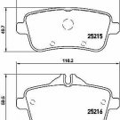 BREMBO P50100 Brake Pad Set, disc brake for MERCEDES-BENZ