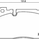 BREMBO P85133 Brake Pad Set, disc brake for AUDI