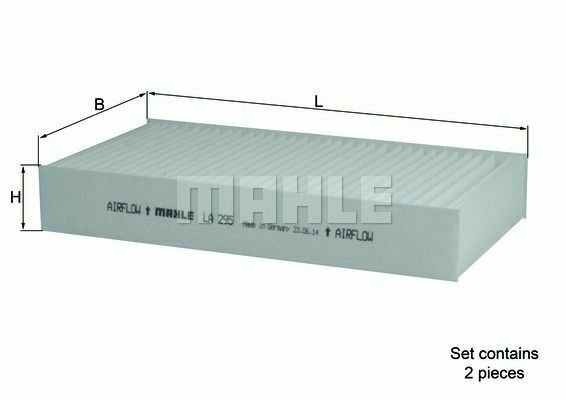 MAHLE LA295/S Filter, interior air for MERCEDES-BENZ