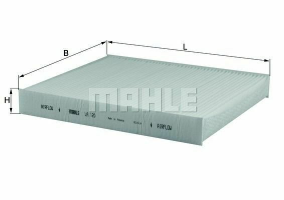 MAHLE LA 120 Filter, interior air for AUDI, LAMBORGHINI, MERCEDES-BENZ, PORSCHE,