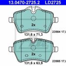ATE 13.0470-2725.2 Brake Pad Set, disc brake for MINI