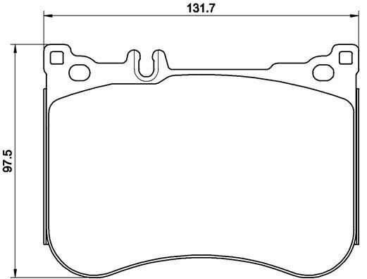 BREMBO P50114 Brake Pad Set, disc brake for MERCEDES-BENZ
