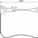 BREMBO P50114 Brake Pad Set, disc brake for MERCEDES-BENZ