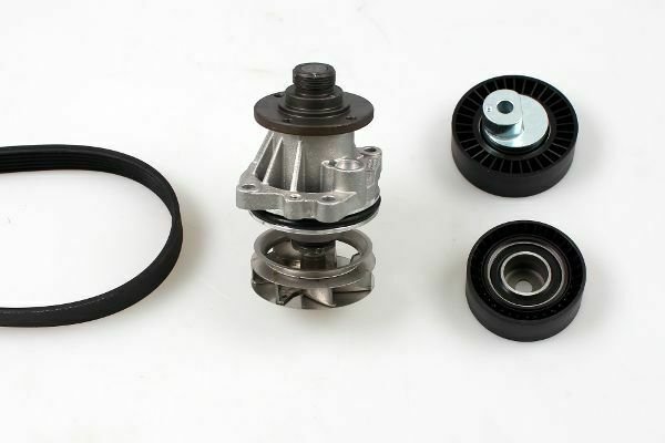 HEPU PK04720 Water Pump + V-Ribbed Belt Kit for BMW
