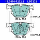 ATE 13.0470-7232.2 Brake Pad Set, disc brake for BMW