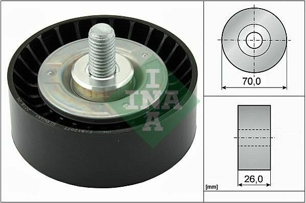 INA 532047510 Deflection/Guide Pulley, v-ribbed belt for BMW