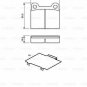 BOSCH 0986466302 Brake Pad Set, disc brake for MERCEDES-BENZ, VOLVO
