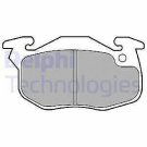 DELPHI LP1053 Brake Pad Set, disc brake for CITROËN, PEUGEOT