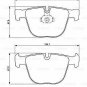 BOSCH 0986494325 Brake Pad Set, disc brake for BMW