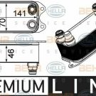 HELLA 8MO376924061 Oil Cooler, automatic transmission for MERCEDES-BENZ