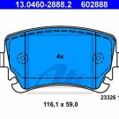 ATE 13.0460-2888.2 Brake Pad Set, disc brake for AUDI, BENTLEY