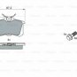BOSCH 0986461769 Brake Pad Set, disc brake for AUDI, CITRO&Atilde;�N, DS, FORD, PEUGEOT,