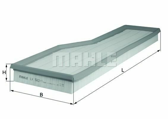 MAHLE LX 582/1 Air Filter for PORSCHE
