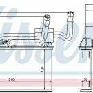 NISSENS 70529 Heat Exchanger, interior heating for BMW