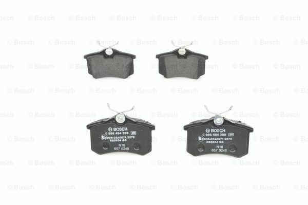 BOSCH 0986494399 Brake Pad Set, disc brake for AUDI, CITRO&Atilde;�N, OPEL, SEAT, VW