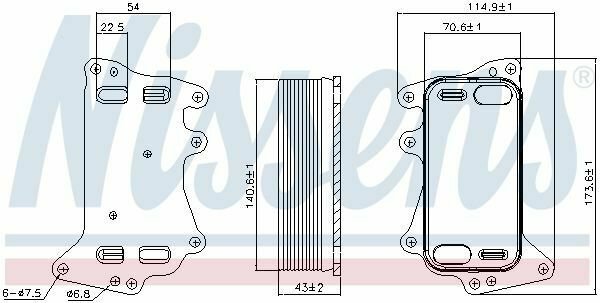 NISSENS 90903 Oil Cooler, automatic transmission for BMW