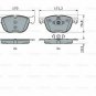 BOSCH 0986494191 Brake Pad Set, disc brake for BMW