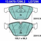 ATE 13.0470-7296.2 Brake Pad Set, disc brake for BMW