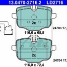 ATE 13.0470-2716.2 Brake Pad Set, disc brake for BMW