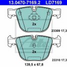 ATE 13.0470-7169.2 Brake Pad Set, disc brake for BMW