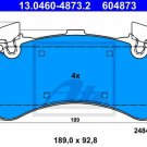 ATE 13.0460-4873.2 Brake Pad Set, disc brake for AUDI