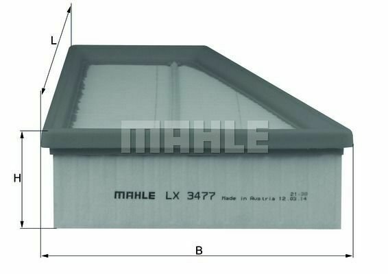 MAHLE LX 3477 Air Filter for INFINITI, MERCEDES-BENZ