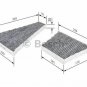 BOSCH 1987435506 Filter, interior air for VW