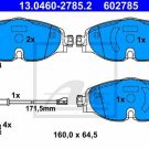 ATE 13.0460-2785.2 Brake Pad Set, disc brake for AUDI, SEAT, SKODA, VW