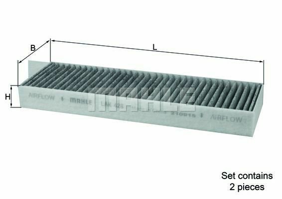 MAHLE LAK 428/S Filter, interior air for CITRO&Atilde;�N, DS, OPEL, PEUGEOT, TOYOTA