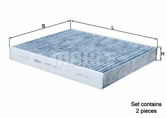 MAHLE LAK467/S Filter, interior air for ALPINA, BMW, ROLLS-ROYCE