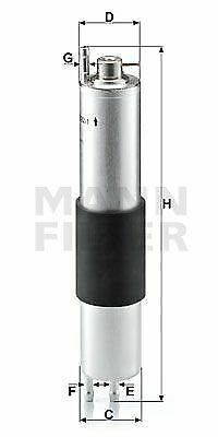 MANN WK532/1 Fuel filter for BMW