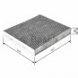 BOSCH 1987435511 Filter, interior air for PORSCHE