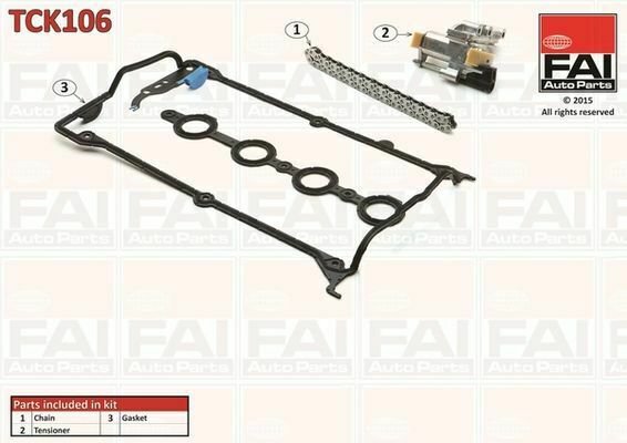 FAI AUTOPARTS TCK106 Timing Chain Kit for AUDI, SEAT, VW