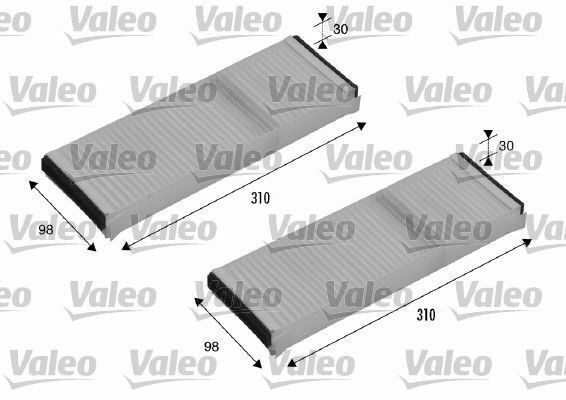 VALEO 715500 Filter, interior air for AUDI