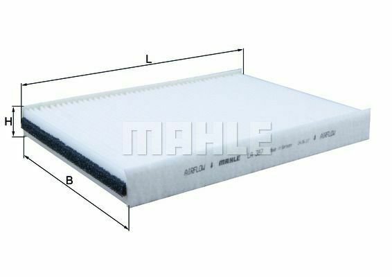 MAHLE LA 387 Filter, interior air for JAGUAR, LAND ROVER, VOLVO