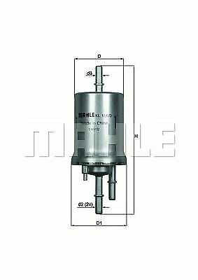 MAHLE KL 156/3 Fuel filter for AUDI, SEAT, SKODA, VW